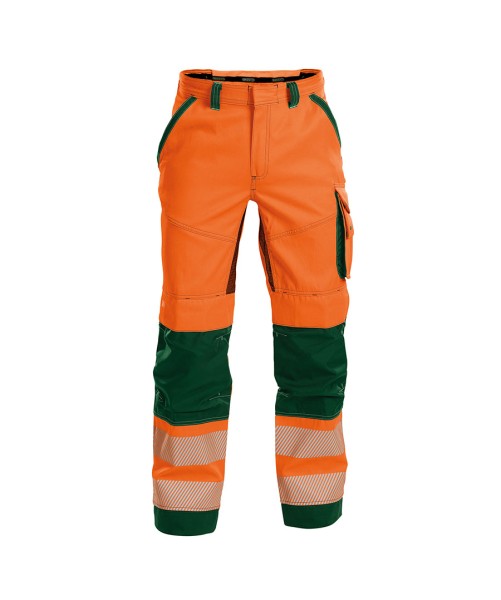 odessa_summer-high-visibility-trousers-with-knee-pockets_fluo-orange-bottle-green_front.jpg
